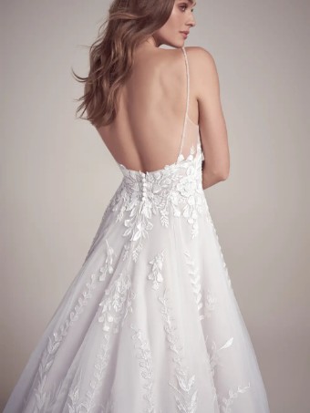 Maggie Sottero Style #Michelle - Unlined Bodice, Plain Tulle #3 thumbnail