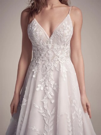 Maggie Sottero Style #Michelle - Unlined Bodice, Plain Tulle #5 thumbnail