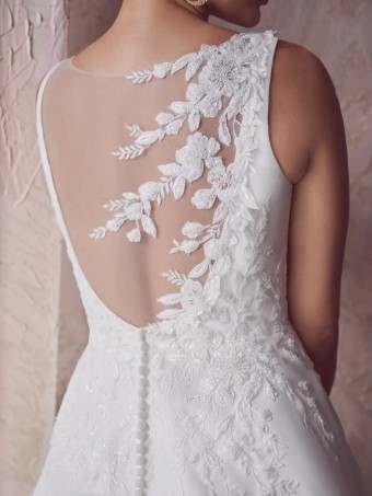 Maggie Sottero Style #Paxton  - Lace illusion back #4 thumbnail