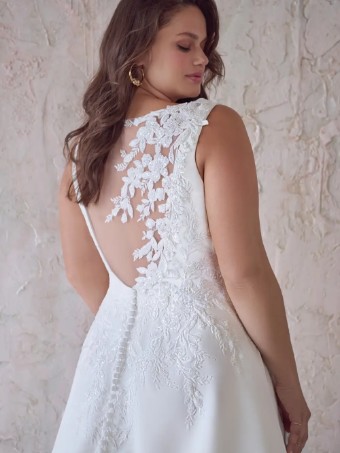 Maggie Sottero Style #Paxton  - Lace illusion back #5 thumbnail