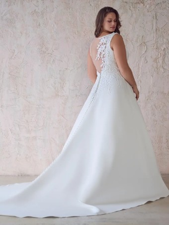 Maggie Sottero Style #Paxton  - Lace illusion back #8 thumbnail