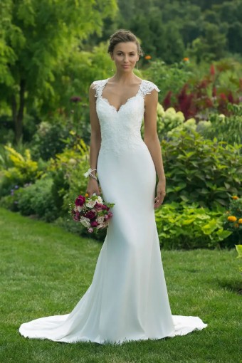Justin Alexander Adore Style No. 11013 Was: €1150 | Now Only: €500 #0 Ivory/Nude thumbnail