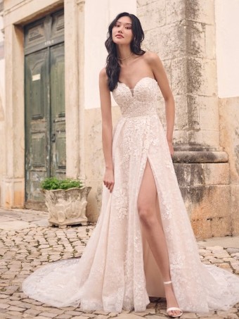 Maggie Sottero Style No. Chelsea Was: €1985 | Now Only: €950 #0 Ivory/Blush thumbnail